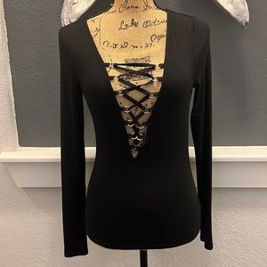 Marciano black cut out top